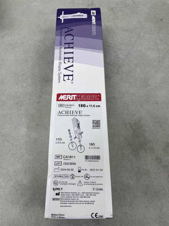 CA1811 - MERIT MEDICAL - Achieve Biopsy Needle, 18G, (BX/5) - ( Expiry Date: 2027-01-30 )
