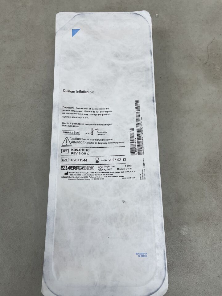 K05-01018 - MERIT MEDICAL - Custom Inflation Kit, (EA) - ( Expiry Date: 2027-02-13 )