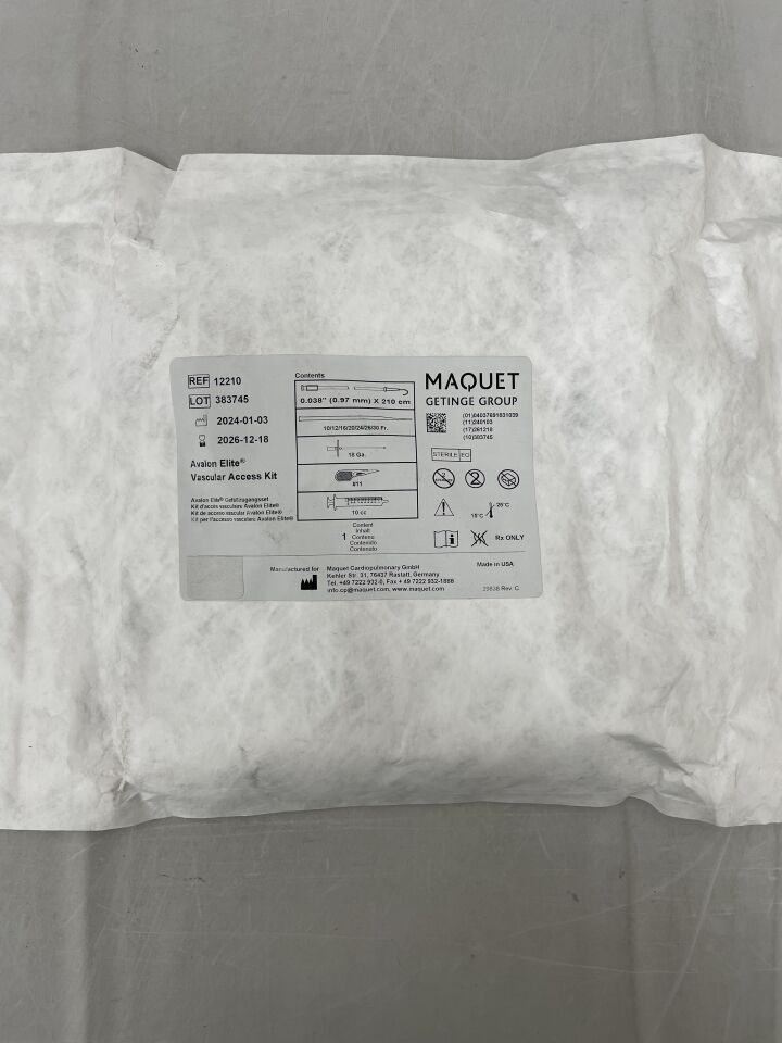 12210 - MAQUET - Avalon Elite Vascular Access Kit, 210cm, (EA) - ( Expiry Date: 2026-12-18 )