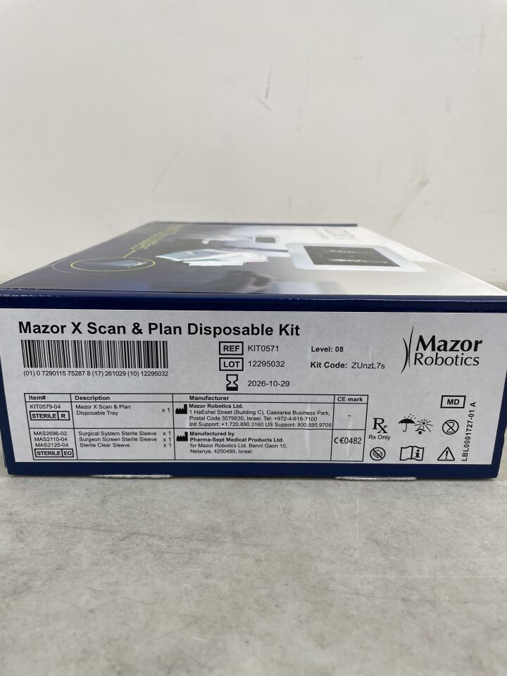 KIT0571-08 - MAZOR ROBOTICS - Mazor X Scan & Plan Disposable Kit, (BX/1)