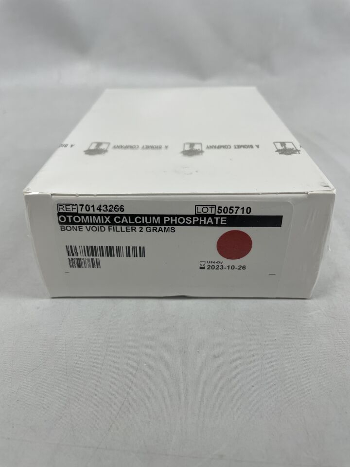 70143266 - BIOMET - Otomimix Calcium Phosphate Bone Void Filler 2 Grams , (BX/1) - ( Expiry Date: 2025-12-18 )