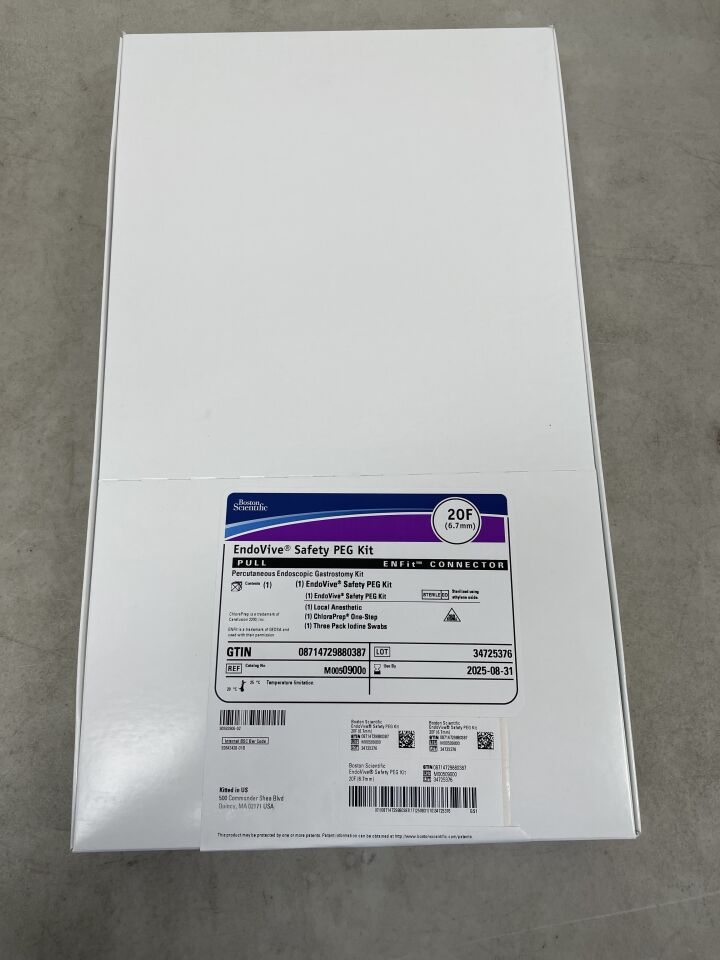 0900 - BOSTON SCIENTIFIC - EndoVive Safety Percutaneous Endoscopic Gastrostomy Kit, 20F, Pull, ENFit Connector, (BX/1) - ( Expiry Date: 2025-08-31 )