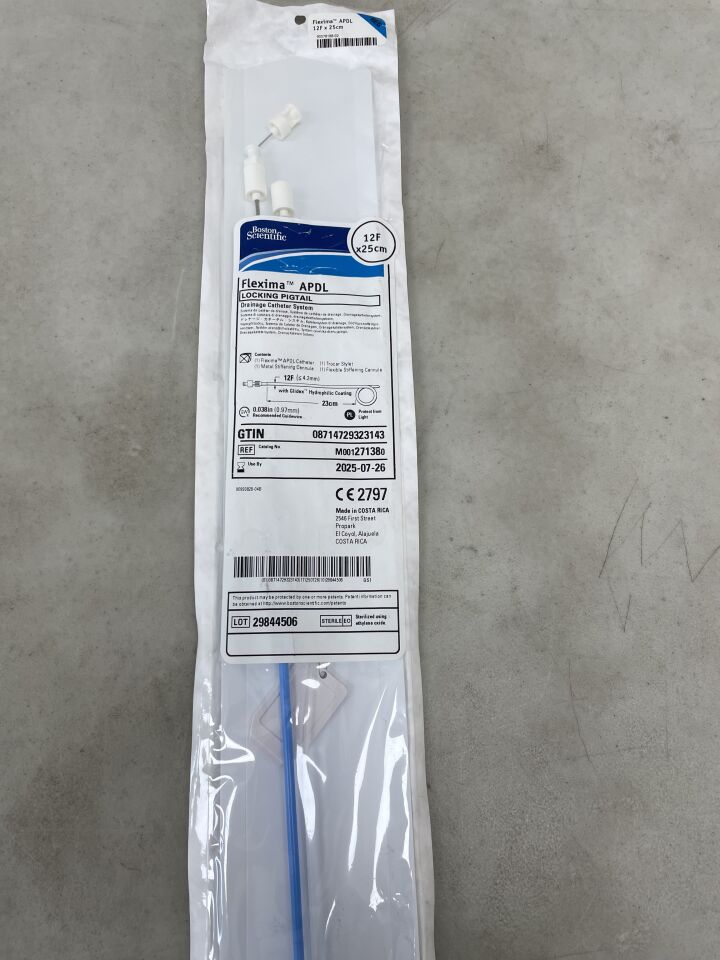 27138 - BOSTON SCIENTIFIC - Flexima APDL Locking Pigtail Drainage Catheter System, 12F x 25cm, (EA) - ( Expiry Date: 2025-07-26 )