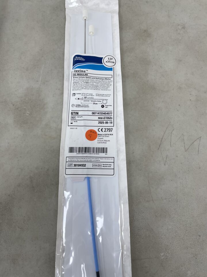 27262 - BOSTON SCIENTIFIC - Flexima Biliary Catheter System with Radiopaque Marker - RO Regular - 12Fr x 35cm, (EA) - ( Expiry Date: 2025-09-19 )