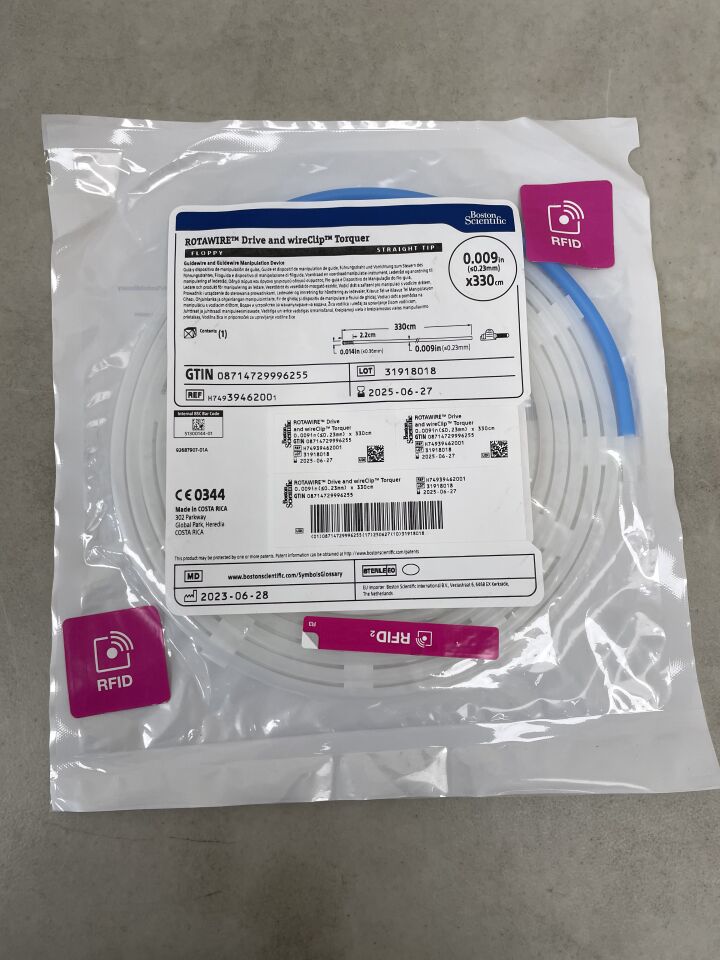3946200 - BOSTON SCIENTIFIC - RotaWire and wireClip Torquer - Guidewire & Guidewire Manipulation Device - Floppy - .009" x 330cm, (EA) - ( Expiry Date: 2025-06-27 )