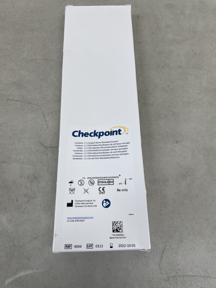 9094 - CHECKPOINT - Surgical Nerve Stimulator/Locator, (BX/1) - ( Expiry Date: 2022-10-01 )