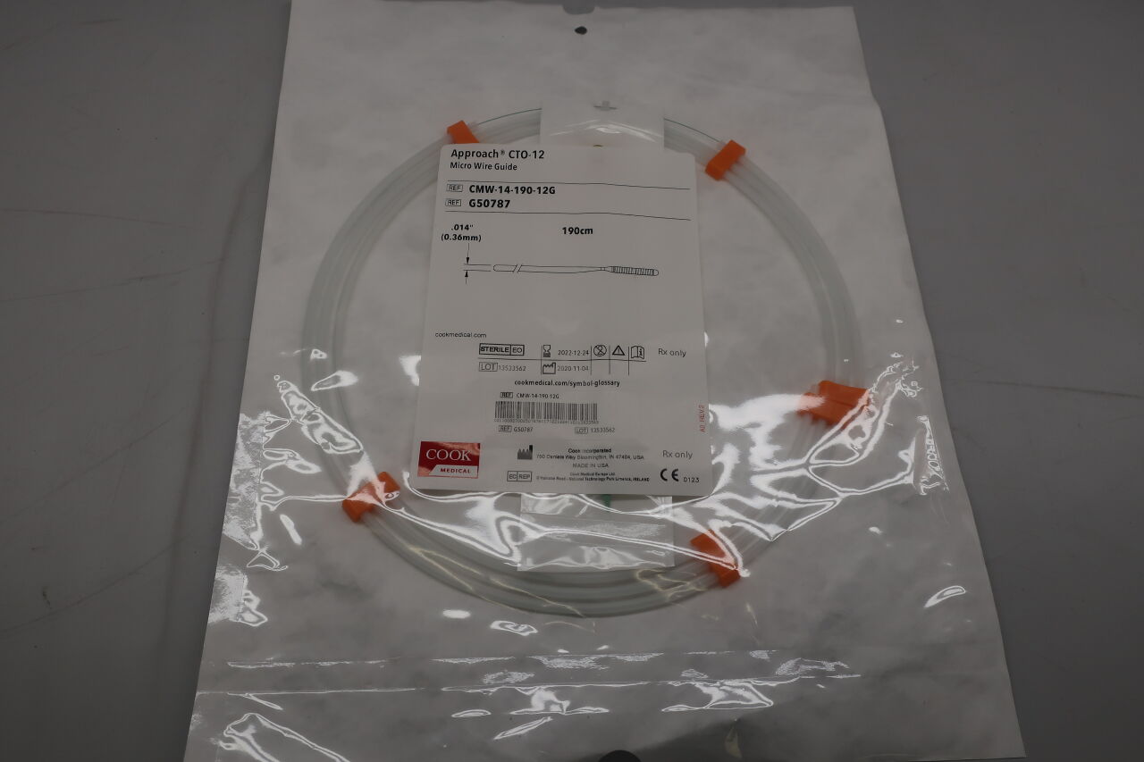 G50787 - COOK - approach cto micro wire guide 0.014" x 190cm, (EA) - ( Expiry Date: 2025-06-18 )