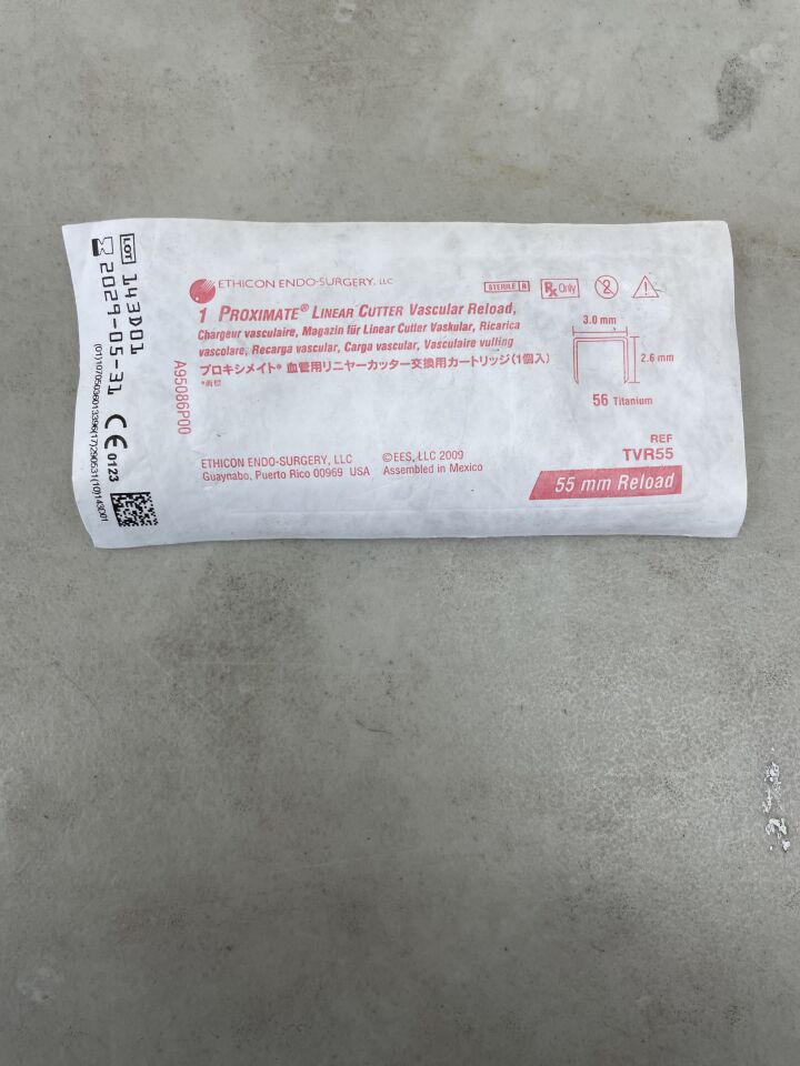 TVR55  -  ETHICON  -  Proximate Linear Cutter Cartridge, White, 55 mm Size , ( EA )  -  ( Expiry Date : 2029-05-31 )