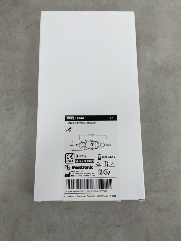 42866 - MEDTRONIC - Strata II Valve, Regular, (BX/1) - ( Expiry Date: 2026-01-03 )