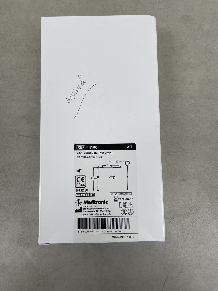 44100 - MEDTRONIC - Convertible CSF Ventricular Reservoir, 12 mm, (BX/1) - ( Expiry Date: 2025-10-03 )