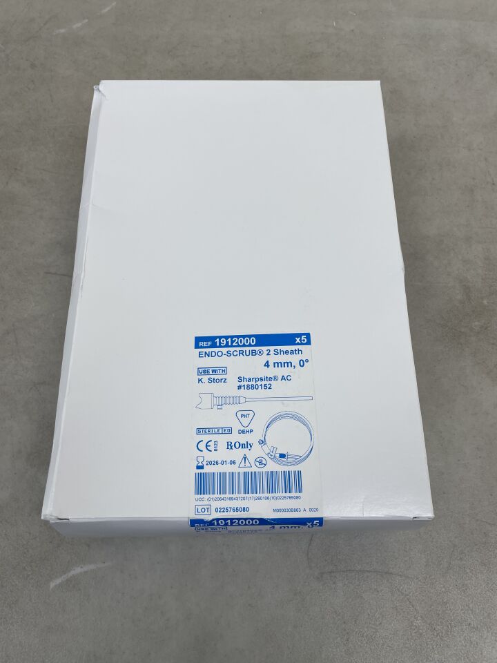 1912000 - MEDTRONIC - Endo-Scrub 2 Lens Cleaning Sheath w/Tubing for Karl Storz Scope 7230AA, Medtronic 1880152, 4mm, 0 Degree, (BX/5) - ( Expiry Date: 2026-01-06 )