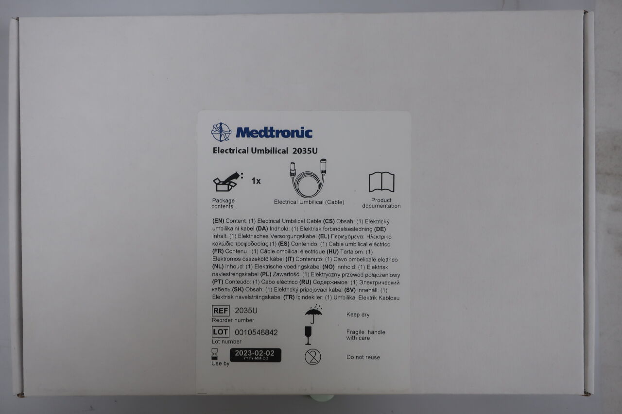 2035U - MEDTRONIC - Electrical Umbilical Cable, (BX/1) - ( Expiry Date: 2025-12-09 )