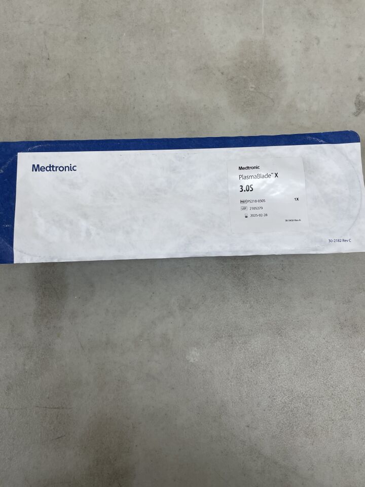 PS210-030S - MEDTRONIC - PlasmaBlade X 3.0S for AEX Generator, (EA) - ( Expiry Date: 2025-02-28 )