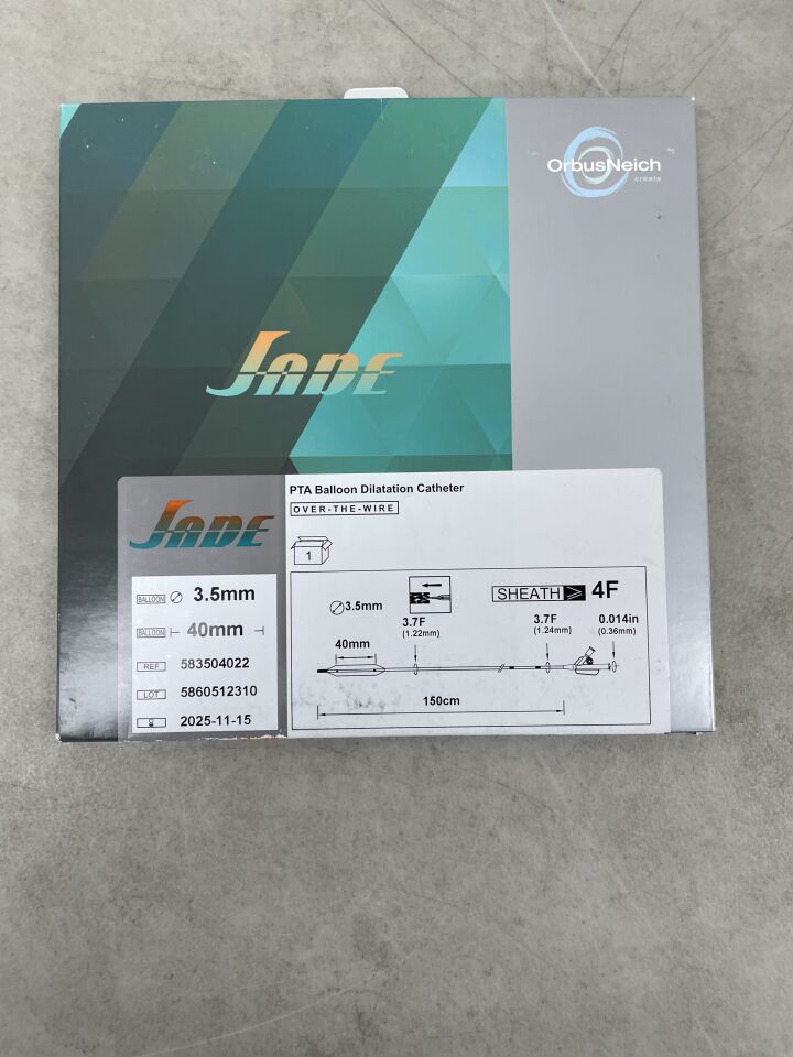 583504022 - ORBUSNEICH - Jade 014 PTA Balloon Dilatation Catheter 3.5mm x 40mm, 150cm, (BX/1) - ( Expiry Date: 2025-11-15 )