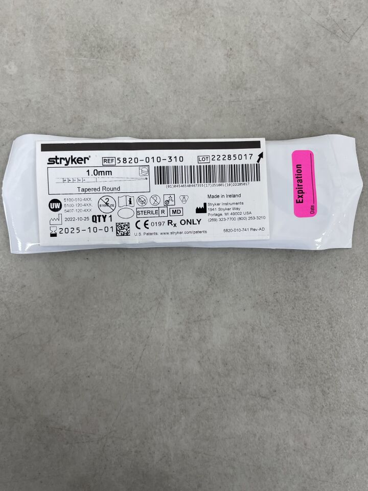 5820-010-310 - STRYKER - Elite Extended Round Tapered Cutting Burr, 1 mm Head Diameter, (EA) - ( Expiry Date: 2025-10-01 )