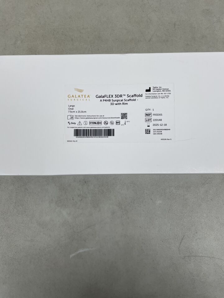 FR3D05 - TEPHA - GalaShape 3D A Formed Bioresorbable Surgical Scaffold, (BX/1) - ( Expiry Date: 2025-12-18 )
