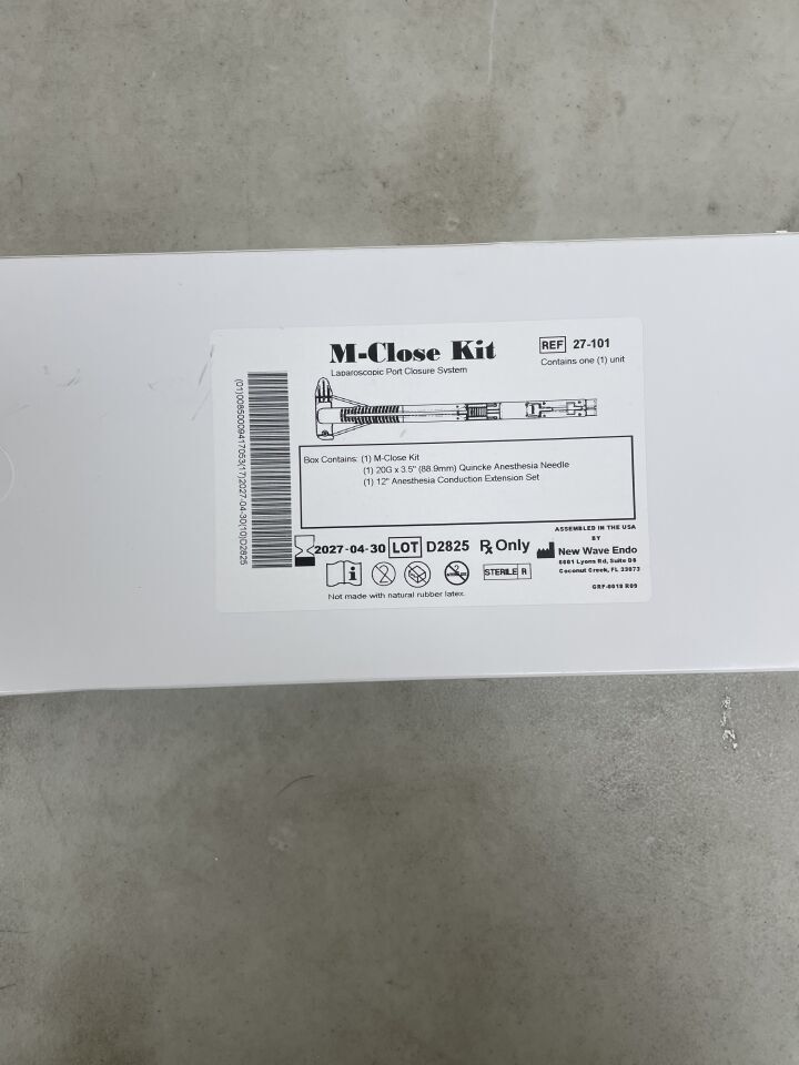 27-101 - NEW WAVE ENDO - M-Close Kit Laparoscopic Port Closure System, (BX/1) - ( Expiry Date: 2027-04-30 )