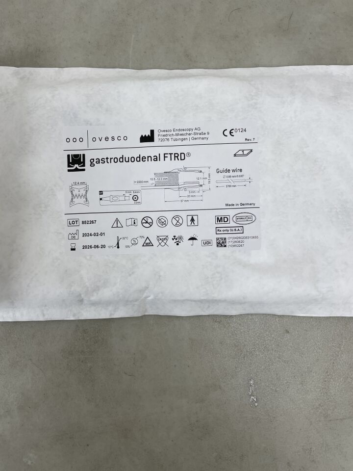 200.72GW - OVESCO - Gastroduodenal FTRD (Guide Wire Only), (EA) - ( Expiry Date: 2026-06-20 )