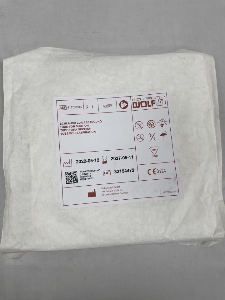41702208 - RICHARD WOLF - Richard Wolf Tubing Set for Piranha, (EA) - ( Expiry Date: 2027-05-11 )