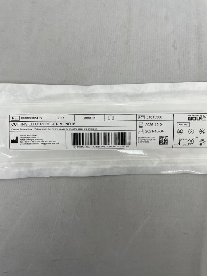 86889305US - RICHARD WOLF - Cutting Electrode, 9F, Monopolar, 0°, (EA) - ( Expiry Date: 2026-10-04 )