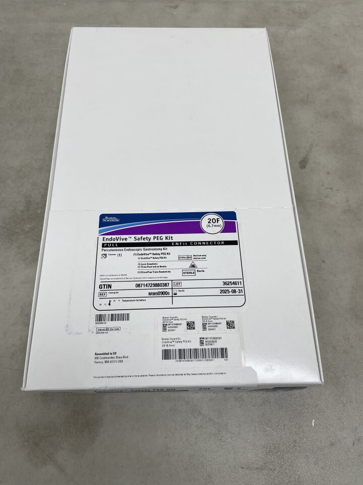 0900 - BOSTON SCIENTIFIC - EndoVive Safety Percutaneous Endoscopic Gastrostomy Kit, 20F, Pull, ENFit Connector, () - ( Expiry Date: 2024-12-31 )