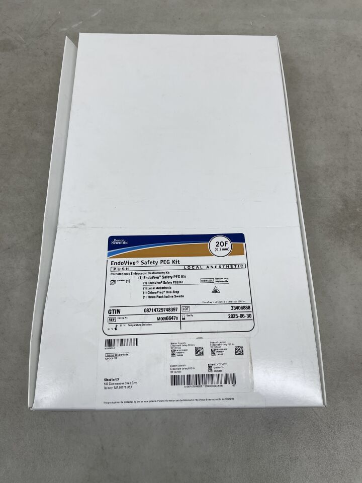 6647 - BOSTON SCIENTIFIC - EndoVive Safety Percutaneous Endoscopic Gastrostomy Kit, 20 Fr, Push, (BX/1) - ( Expiry Date: 2025-10-31 )
