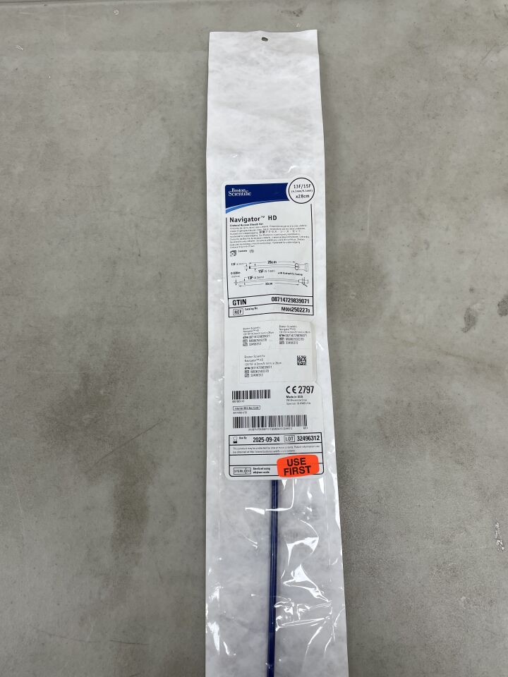 250227 - BOSTON SCIENTIFIC - Navigator HD Ureteral Access Sheath Set - 13Fr/15Fr x 28cm, (EA) - ( Expiry Date: 2026-01-28 )