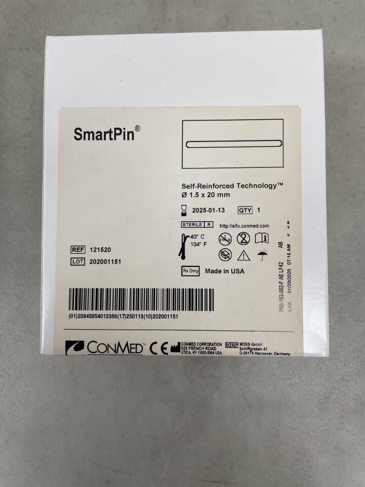 121520 - CONMED - Smart Pin, 1.5 x 20mm, (BX/1) - ( Expiry Date: 2025-11-27 )