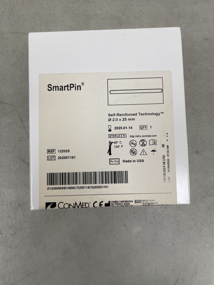 122025 - CONMED - Smart Pin, 2.0 x 25mm, (BX/1) - ( Expiry Date: 2025-11-13 )