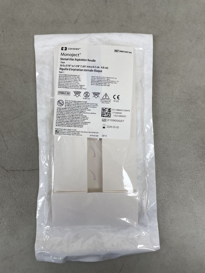 8881245164 - COVIDIEN - Monoject Sternal-Iliac Aspiration Needle I-Type 16G , (EA) - ( Expiry Date: 2025-12-01 )