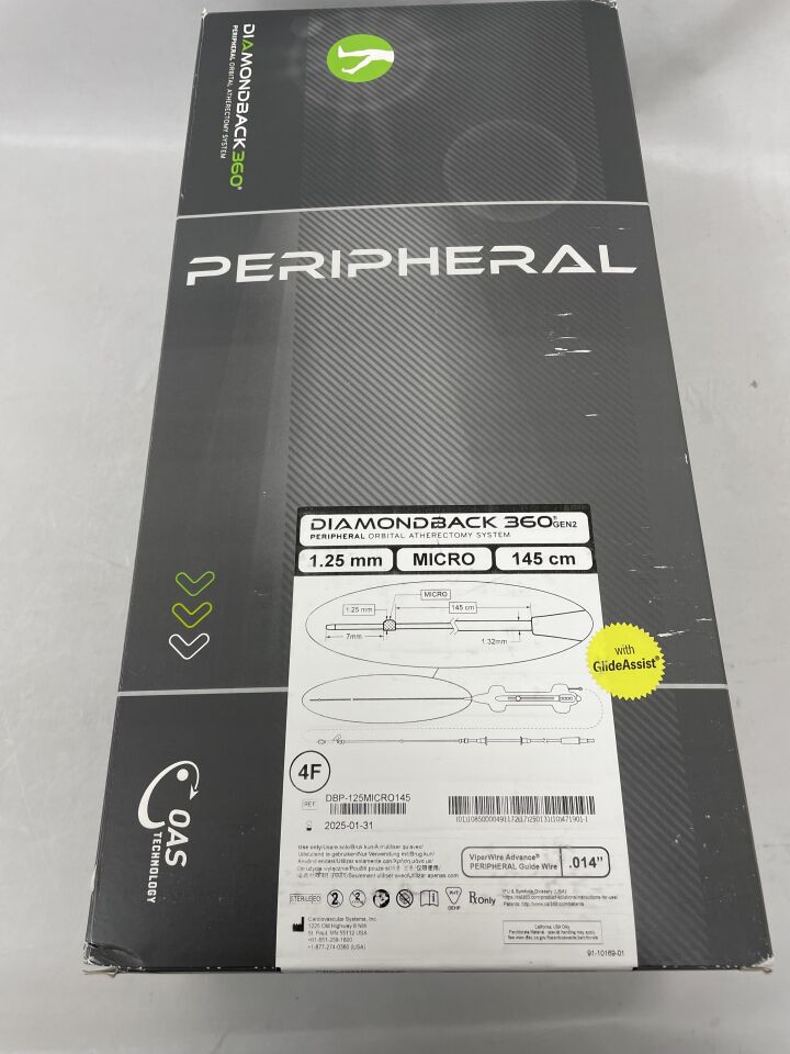DBP-125MICRO145 - CSI - Diamondback 360 Peripheral Orbital Atherectomy System, Micro Crown, (BX/1) - ( Expiry Date: 2025-11-15 )