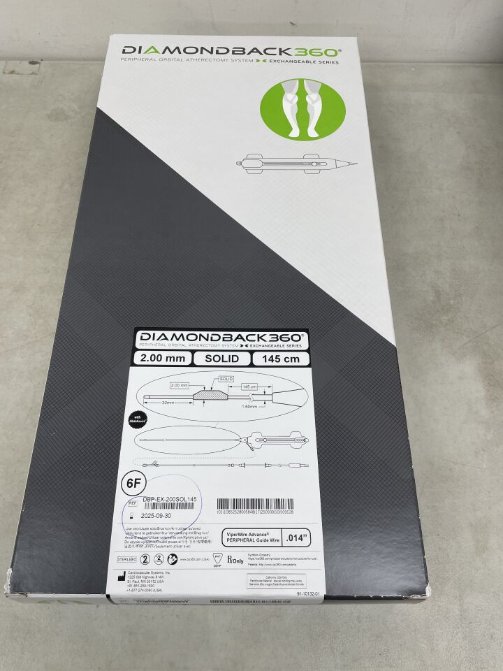 DBP-EX-200SOL145 - CSI - Diamondback 360 Peripheral Orbital Atherectomy System, Solid Crown, Exchangeable Series, (BX/1) - ( Expiry Date: 2025-08-29 )