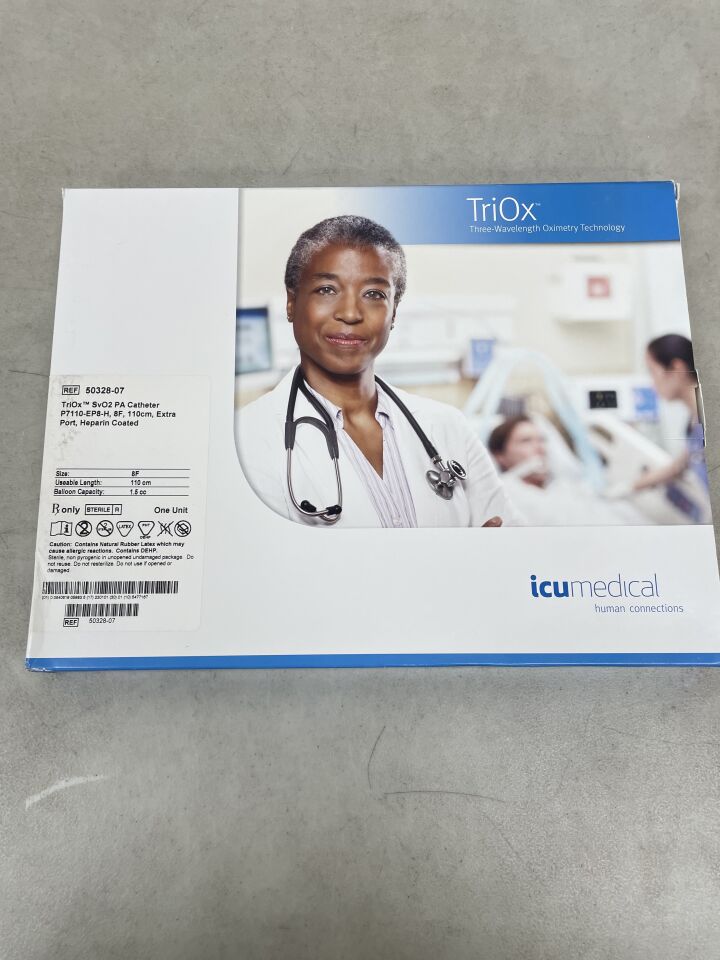 50328-07 - ICU MEDICAL - OPTICATH Flow-Directed Thermodilution Fiberoptic Pulmonary Artery Catheter - 8F x 110cm, (BX/1) - ( Expiry Date: 2024-10-05 )