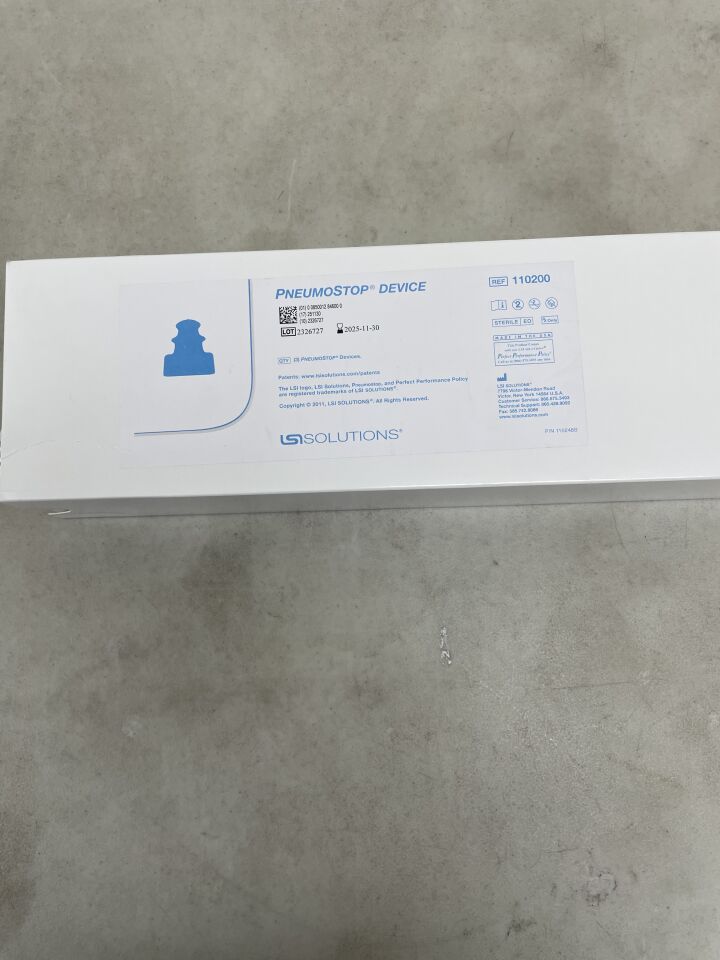 110200 - LSI SOLUTIONS - Pneumostop Device, (BX/3) - ( Expiry Date: 2026-03-31 )
