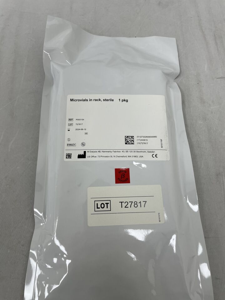 P000154 - M DIALYSIS - Microvials in rack, (EA)