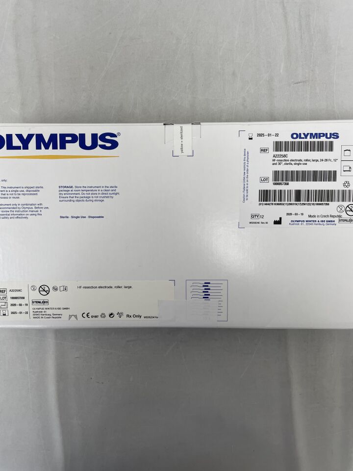 A22258C - OLYMPUS - HF-Resection Electrode, Roller, Large 24-28F, 12Deg and 30Deg , (BX/12) - ( Expiry Date: 2025-11-27 )