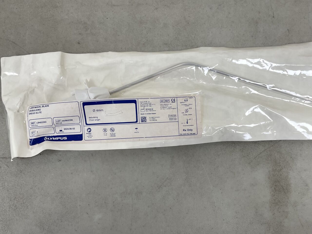 LB4022SD - OLYMPUS - Laryngeal Blade Debulking, (EA) - ( Expiry Date: 2025-10-31 )