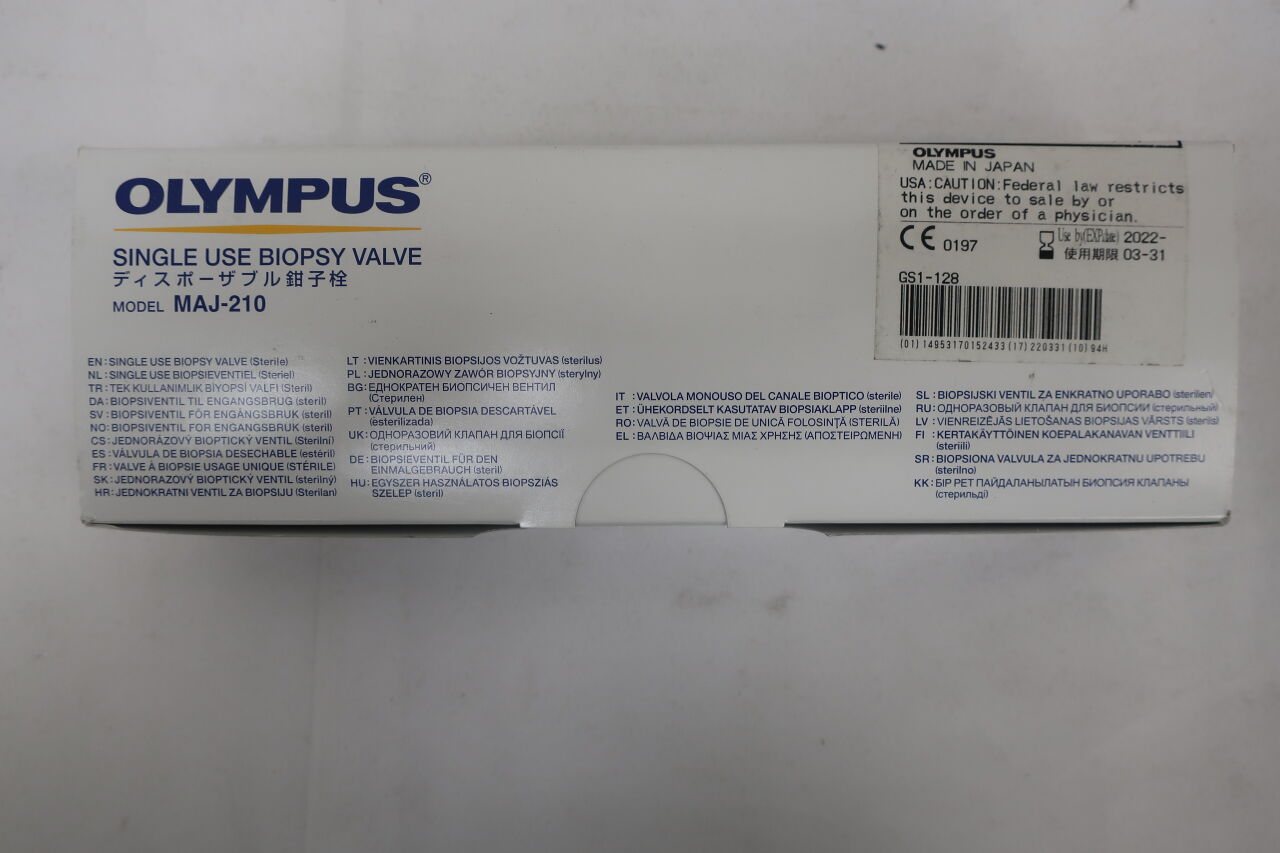 MAJ-210 - OLYMPUS - Disposable Biopsy Valve, For Olympus Bronchoscope, (BX/20) - ( Expiry Date: 2024-12-31 )