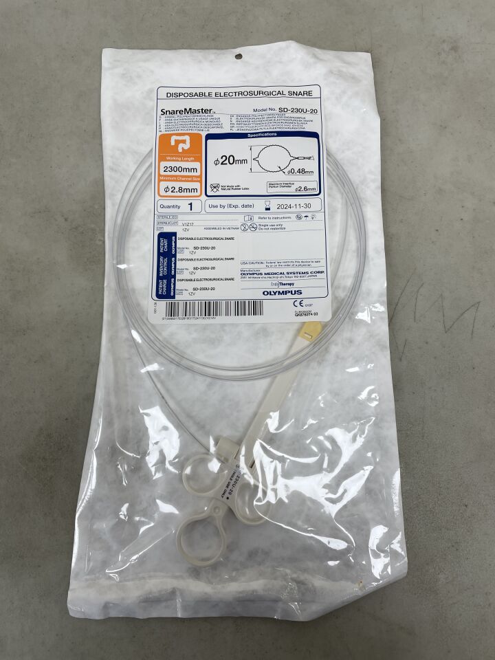 SD-230U-20 - OLYMPUS - SnareMaster 2.8mm x 230cm x 20mm, Oval Spiral
, () - ( Expiry Date: 2026-02-26 )