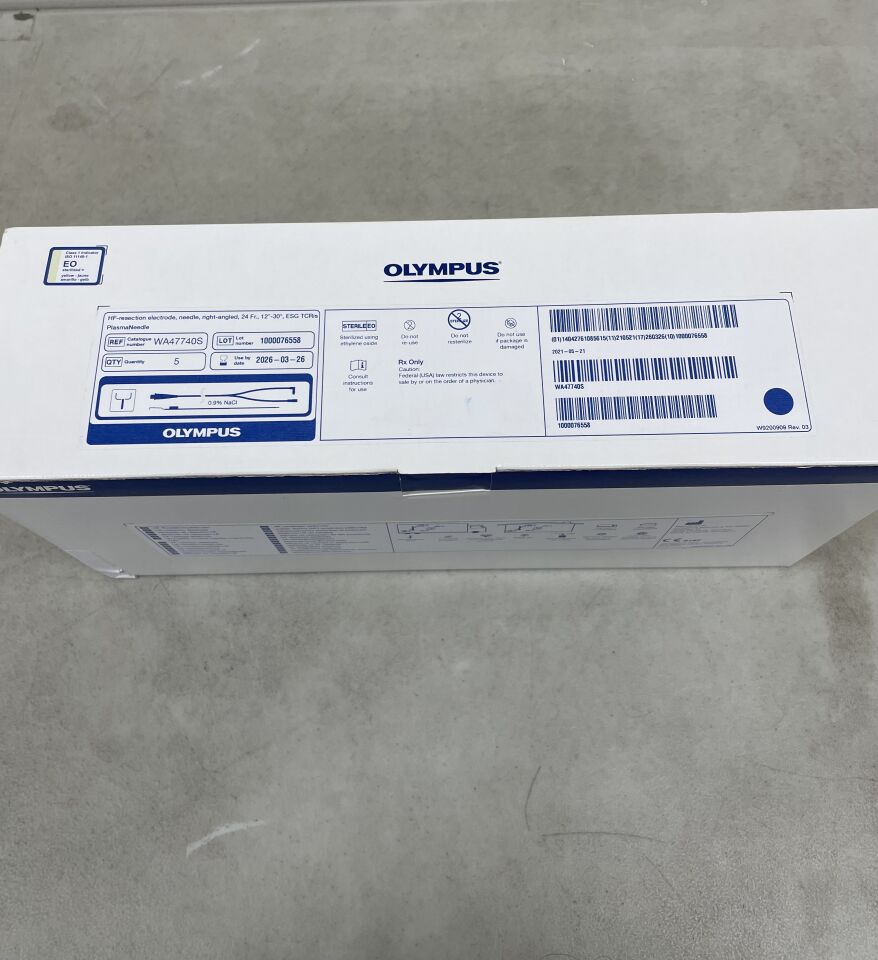 WA47740S - OLYMPUS - HF-Resection Electrode PlasmaNeedle, Right-Angled, 24 Fr., 12-30 Degree, ESG TCRis, (BX/5) - ( Expiry Date: 2025-10-31 )