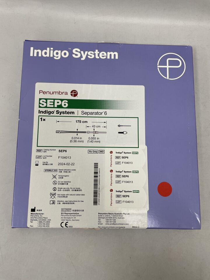 6-Sep - PENUMBRA - Indigo Separator 6 175cm, (BX/1) - ( Expiry Date: 2025-11-30 )