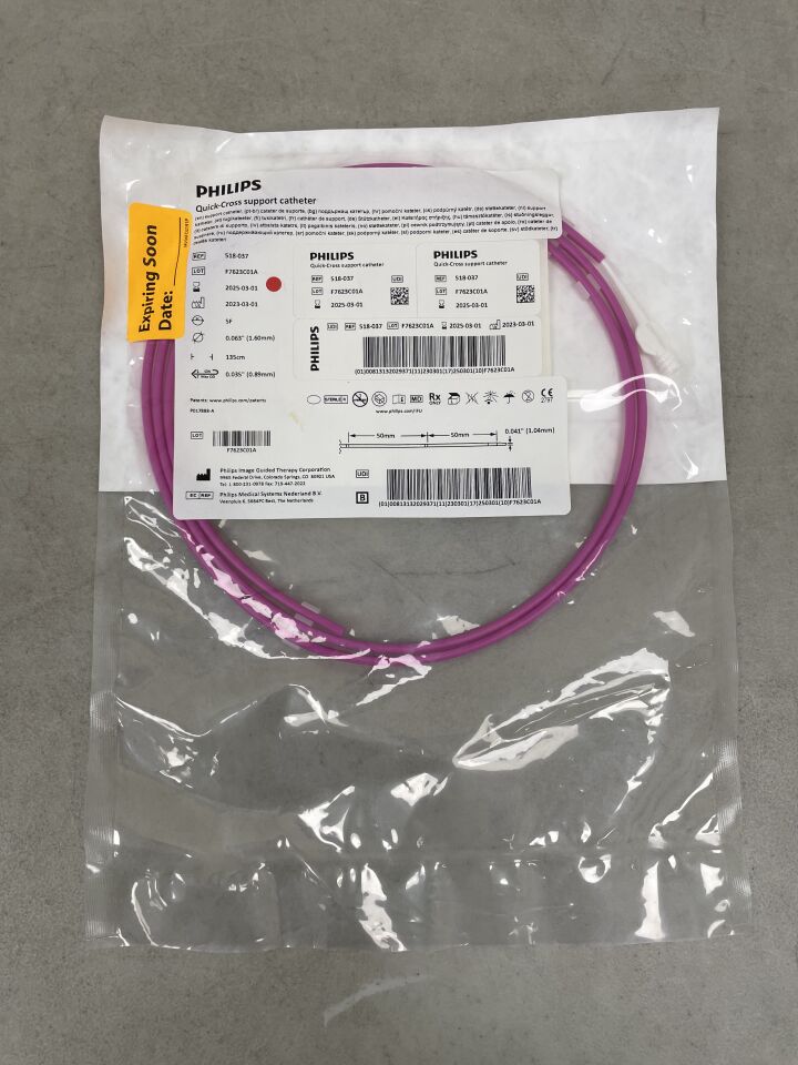 518-037 - PHILIPS - Quick-Cross Support Catheter, 0.035 in. Guidewire Compatibility, (EA) - ( Expiry Date: 2025-08-01 )