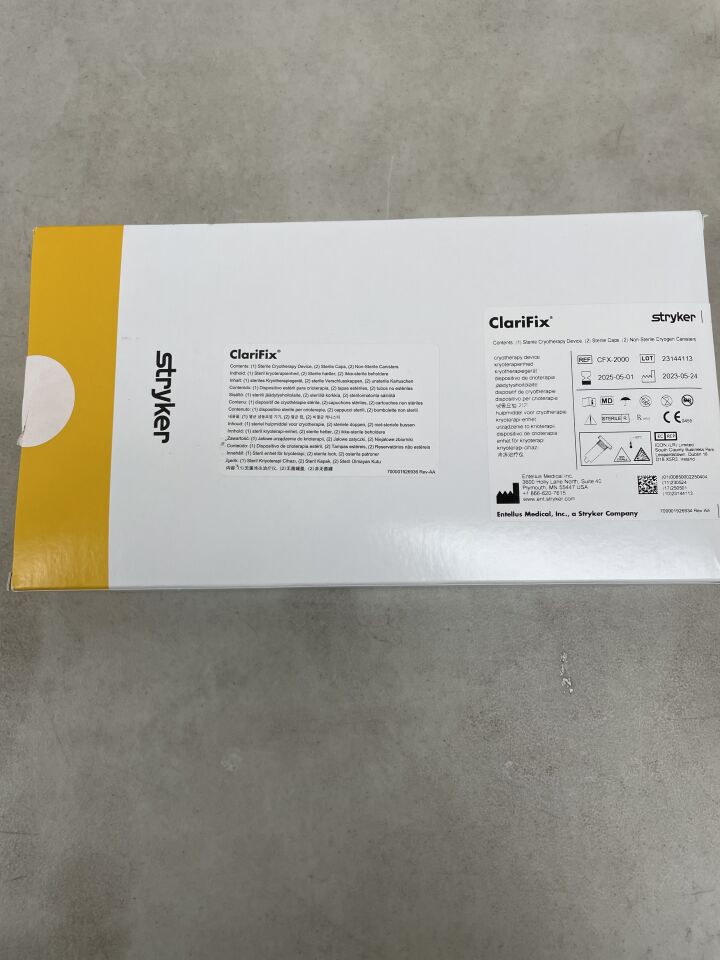 CFX-2000 - STRYKER - clarifix cryotherapy system, (BX/1) - ( Expiry Date: 2025-12-07 )