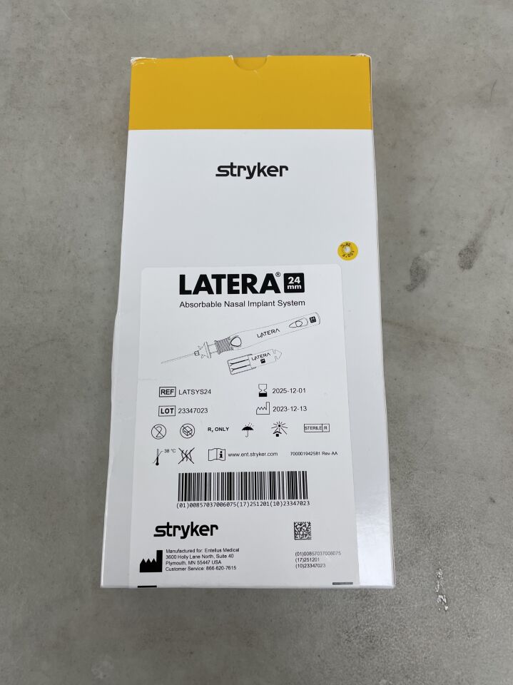 LATSYS24 - STRYKER - Latera Absorbable Nasal Implant System, 24mm, (BX/1) - ( Expiry Date: 2025-08-28 )