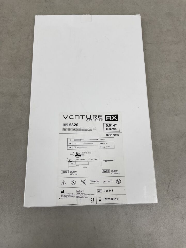 5820 - TELEFLEX - Venture RX Catheter 0.014", (BX/1) - ( Expiry Date: 2025-11-28 )