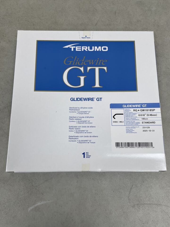 RG*GW1818SP - TERUMO - Glidewire GT - Double Angle - .018" x 180cm, (BX/1) - ( Expiry Date: 2026-01-22 )