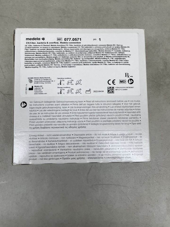 77.0571 - MEDELA - Disposable Filter Einweg Filter, (BX/1) - ( Expiry Date: 2099-12-31 )