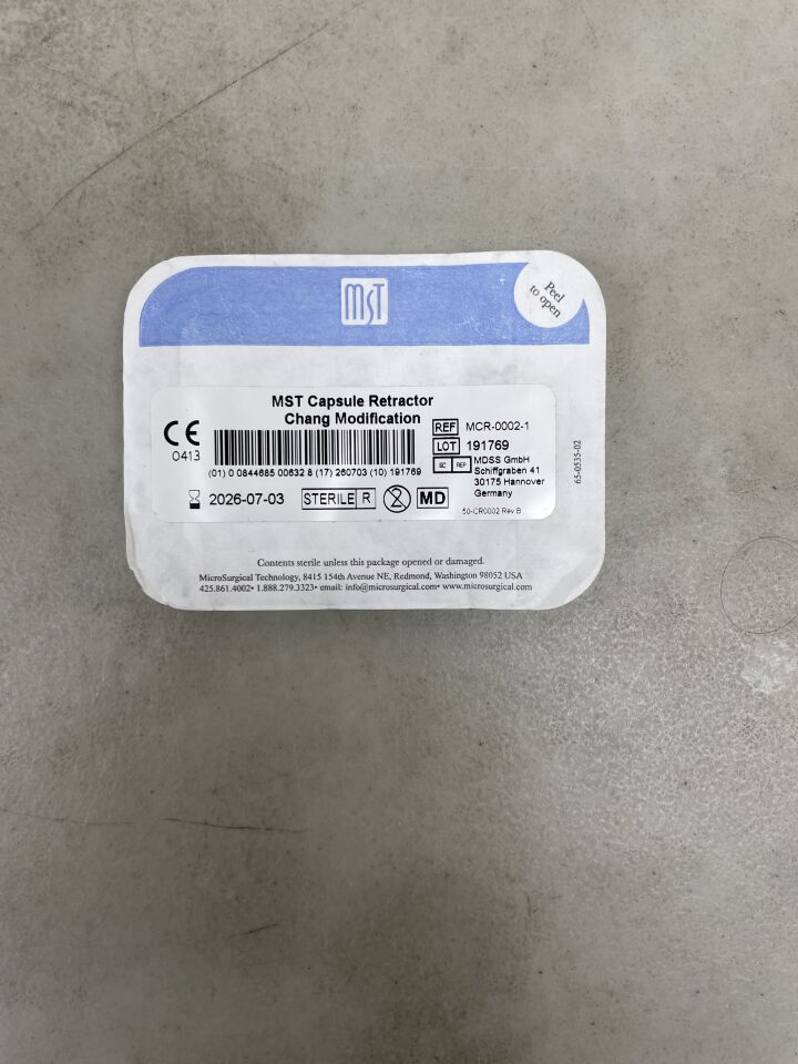 MCR-0002-1 - MST - Capsule Retractor, Chang Modification (4 per Pack), (EA) - ( Expiry Date: 2026-07-03 )