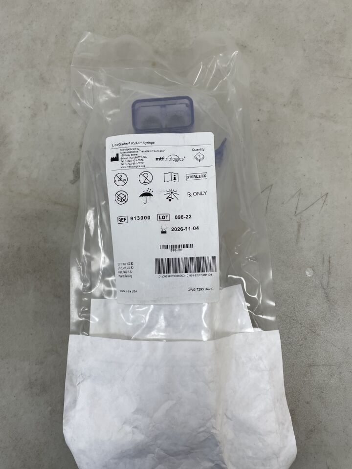 913000 - MTF BIOLOGICS - LipoGrafter Kit, (EA) - ( Expiry Date: 2026-11-04 )