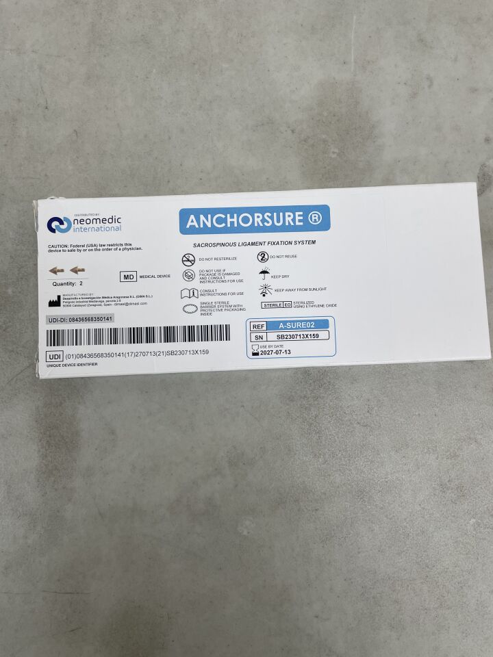 A-SURE02 - NEOMEDIC - anchorsure anchor system, (BX/2) - ( Expiry Date: 2027-07-13 )